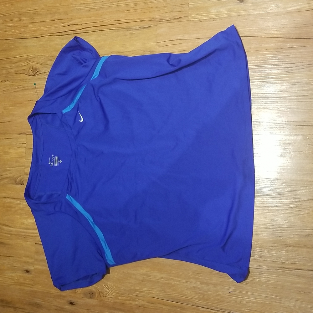 Nike DriFit short sleeve shirt great condition blue sz 3X